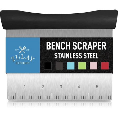 ZULAY KITCHEN Zulay Bench Scraper, Rectangular  Black  With Logo ZULB07PB3Z9H4